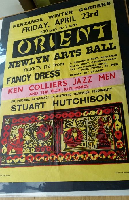 Original 1960's poster from Penzance, Cornwall, for the Newlyn Arts Ball, theme as "Orient". - Image 10 of 13