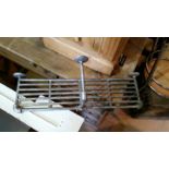 *Metal shelf, antique style, for wall fixing, approx 64cm long, 19cm deep *This lot will have VAT
