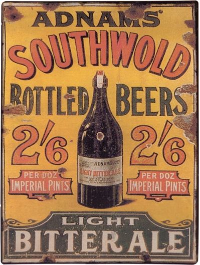 *Retro metal repro' sign depicting Adnams Southwold beer, measures approx 26 x 35 cm *this will have - Image 3 of 3