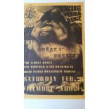 King Kong Memorial Dance (Wes Wilson & Chet Helms), original Family Dog poster 1966. Chet Helms