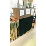 Heavy solid hotel buffet cart/cutlery and crockery cart. Also can be used as a reception desk. Green