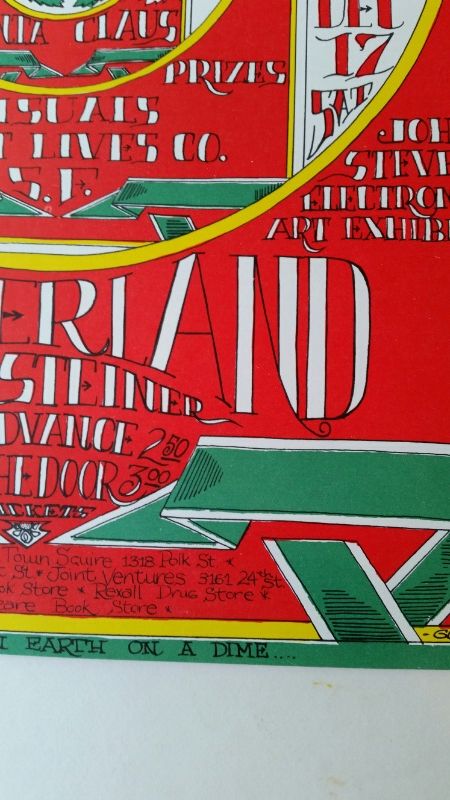 WINTERLAND CHRISTMAS SHOW (GUT). Early 70s reprint by San Francisco Poster Co. Sheet measures 30.5 x - Image 10 of 13