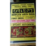 Original 1960's poster from Penzance, Cornwall, for the Newlyn Arts Ball, theme as "Orient".