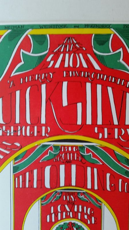 WINTERLAND CHRISTMAS SHOW (GUT). Early 70s reprint by San Francisco Poster Co. Sheet measures 30.5 x - Image 4 of 13