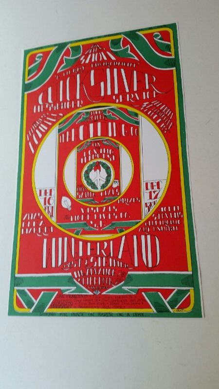 WINTERLAND CHRISTMAS SHOW (GUT). Early 70s reprint by San Francisco Poster Co. Sheet measures 30.5 x - Image 13 of 13