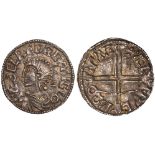 BRITISH COINS, Aethelred II (978-1016), penny, long cross type, Aelfric, Huntingdon, bust l., rev.