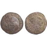 BRITISH COINS, Charles I, halfcrown, Exeter mint, mm. rose (1643-1645), small Briot horseman l.,