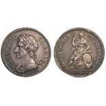 BRITISH COINS, Charles II, pattern farthing in silver, 1665, cuir. laur. bust l., date below, rev.