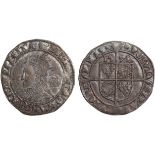 BRITISH COINS, Elizabeth I, third and fourth issues, sixpence, mm. acorn (1573-4), small flan,