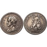 BRITISH COINS, Charles II, pattern farthing, 1665, obv. 1B, rev. A, laur. bust l., with short