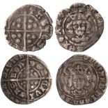 Henry VI, rosette-mascle issue, penny, York; Edward IV, halfgroat, London, fine or better (2)