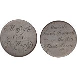 Criminal Interest, Thomas Wisely, a Georgian halfpenny, smoothed and engraved both sides, “May ye