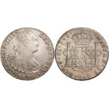 † Bolivia, Carlos IV, 8 reales, 1806PJ, Potosi, laur. bust r., rev. crowned arms (KM.73), almost
