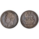 George IV, proof sixpence, 1826, bare head l., rev. lion on crown (S.3815; ESC.1663),