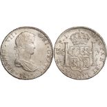 † Bolivia, Ferdinand VII, 8 reales, 1813PJ, Potosi laur. bust r., rev. crowned arms (KM.84),