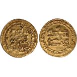 Buwayhid, Baha al-dawla (379-403h), dinar, Suq al-Ahwaz 398h, wt. 4.57gms. (Album 1573), good very