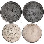 Birth and Death, a worn William III silver shilling, the reverse smoothed and engraved ‘Sarah Gamble