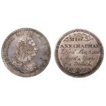 Death: ‘Memento Mori’, a George III silver Bank of England dollar [1804], the reverse smoothed and