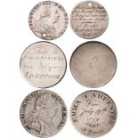 Death: ‘Memento Mori’, a worn William III silver shilling, ‘SARAH STREETS Died July the 20th 1782