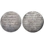 Criminal Interest, Dennis Keaton, a Georgian penny, the obverse smoothed and engraved both sides