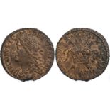 Ireland, James II, Civil War Coinage, ‘gunmoney’ halfcrown, March 1690, laur. head l., rev. crown