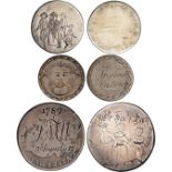 Childhood, the children of FMW, a worn William III silver halfcrown, scrolled initials ‘1789 - FMW