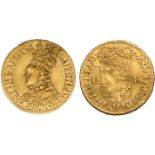 † Elizabeth I, milled coinage (1561-1570), half pound, mm. lis (1561-1570), crowned bust l., rev.
