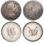 Coin Box, Charles II silver crown box, made from two coins, obverse second bust [1668 – VICESIMO],
