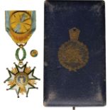 Iran, Order of the Crown of Iran (Nishan-i-Taj-i-Iran), V class, gilt metal and enamel, original