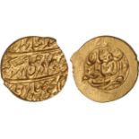 Zand, Karim Khan (1166-1193h), quarter muhur, Dar al-Saltinat Isfahan 1173h, wt. 2.72gms. (KM.525.1,