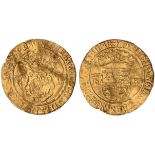 Henry VIII, second coinage (1526-1544), crown of the double rose, mm. lis, crowned double rose