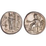 Cilicia, Nagidos (374 – 356 BC), stater, Aphrodite enthroned l., feet on stool, holding phiale