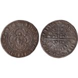 Edward I (1272-1307), groat, London, variety a (Fox 5), small crowned bust facing, flower at each
