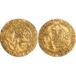 Richard III (1483-1485), angel, type 2b, mm. boar’s head 1/boar’s head 2, the archangel Michael