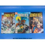 DC Comics Jonah Hex numbers 4,5 and 6 from 1977,