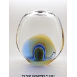 A Murano Sommerso glass vase (18 x 15cm)