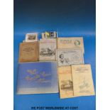 A collection of inter-war cigarette cards to include an album of Wills old inns,
