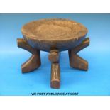 An African hardwood stool,