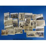 A small collection of WWII photographs including one of Winston Churchill,