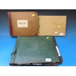 Three photograph albums with family and informative photographs dating from 1918-1953.