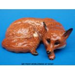 Beswick curled fox