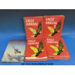 The Eagle Annual number one by Hulton Press Ltd, together with annuals 2,3,