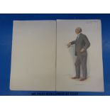 Six Spy prints from 1927 to include A.A.Milne, Sir Edmund Gosse, Sir Oliver Lodge, A.E.