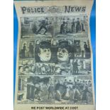 Five copies of The Illustrated Police News,