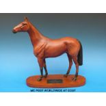 Large Beswick connoisseur figure of Red Rum on plinth