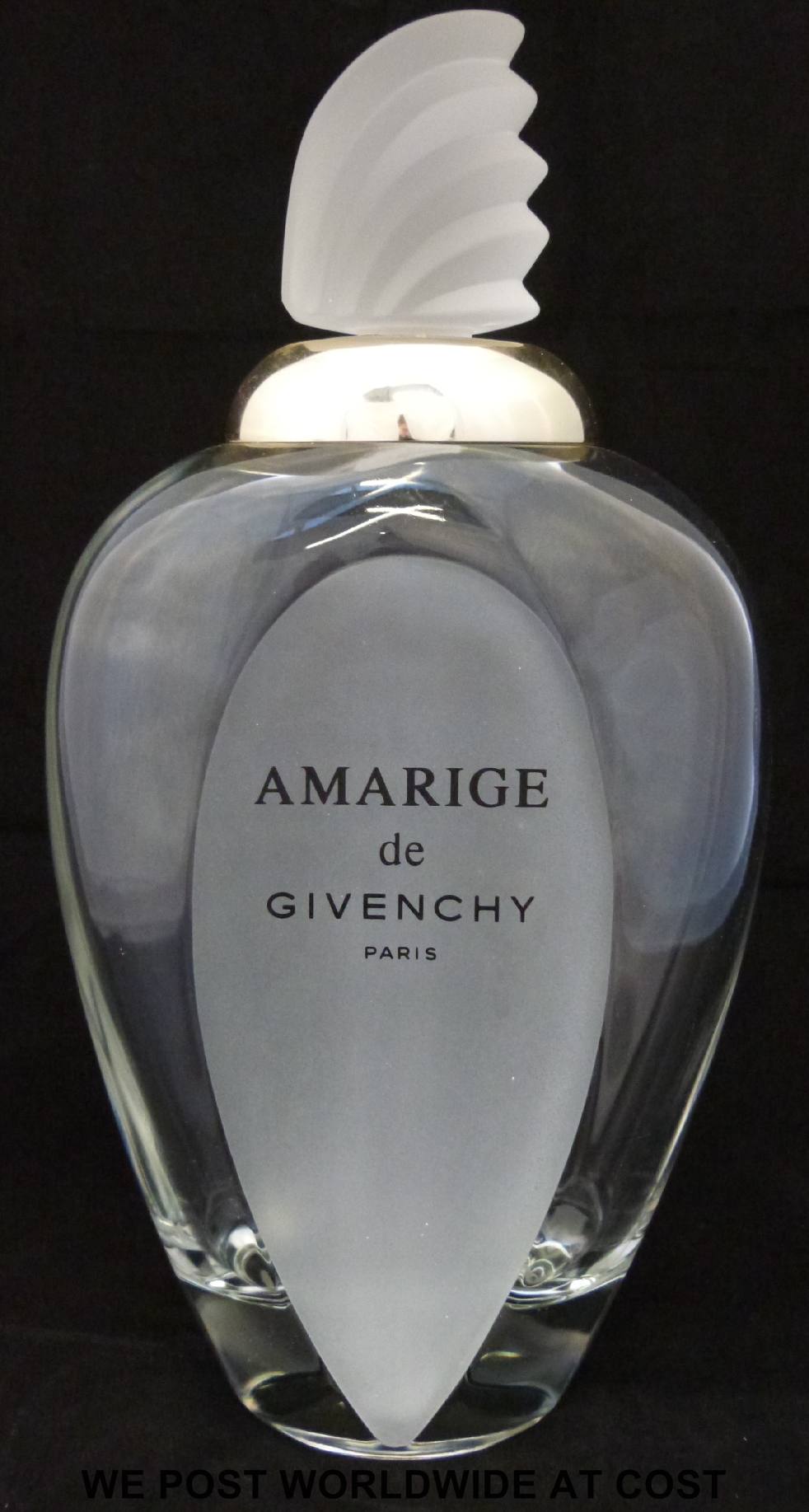 A point of sale advertising display Art Deco style purfume bottle,