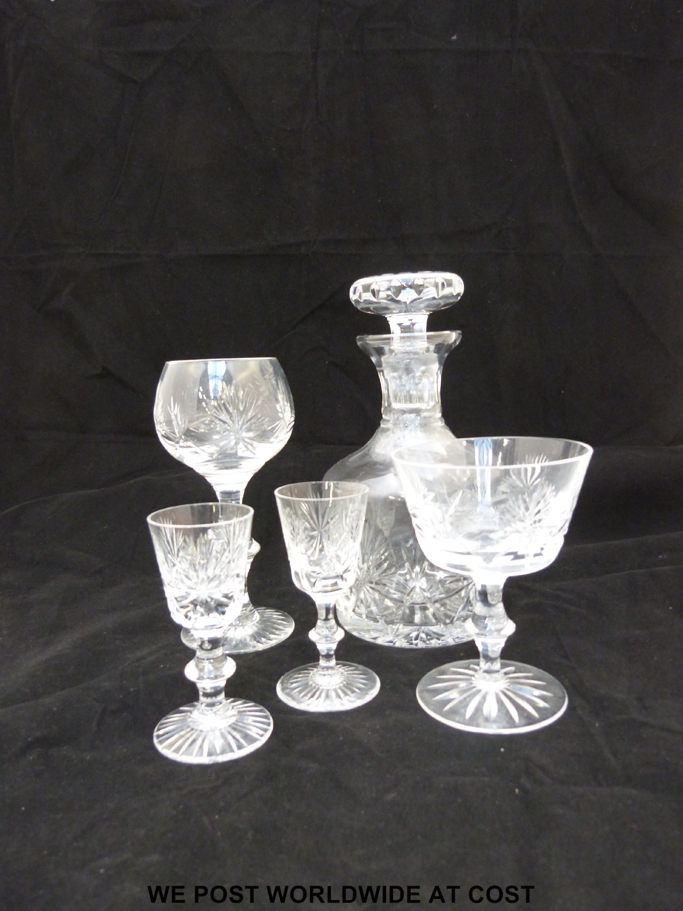A part suite of Edinburgh Crystal glasses to include eight liqueur glasses, eight hock glasses, - Image 2 of 2