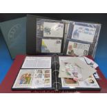 Five albums of GB first day covers,