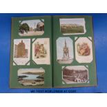 An album of Edwardian postcards to include local interest, Bristol, Chalford, Painswick, Stonehouse,