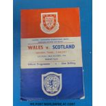 Over 150 International football programmes, mainly England, Wales,